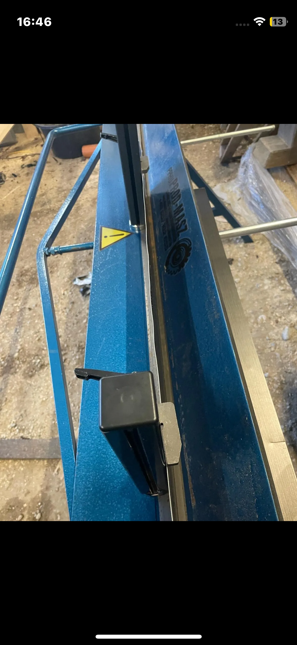 Abkanthilfe/Anschlag für Abkantbank lange Ausführung - bis 30cm