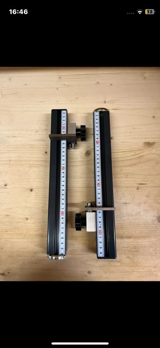 Abkanthilfe/Anschlag für Abkantbank lange Ausführung - bis 30cm
